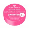 essence quick & easy nail polish remover pads 30pcs